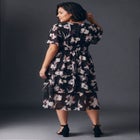 Tiered Flutter Midi Dress image number 3