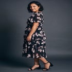 Tiered Flutter Midi Dress image number 4