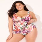 Shirred Sweetheart Two-Piece Swimdress image number 5