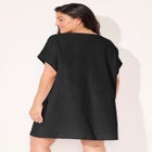 Cotton Gauze Ring Front Cover Up Dress image number 1