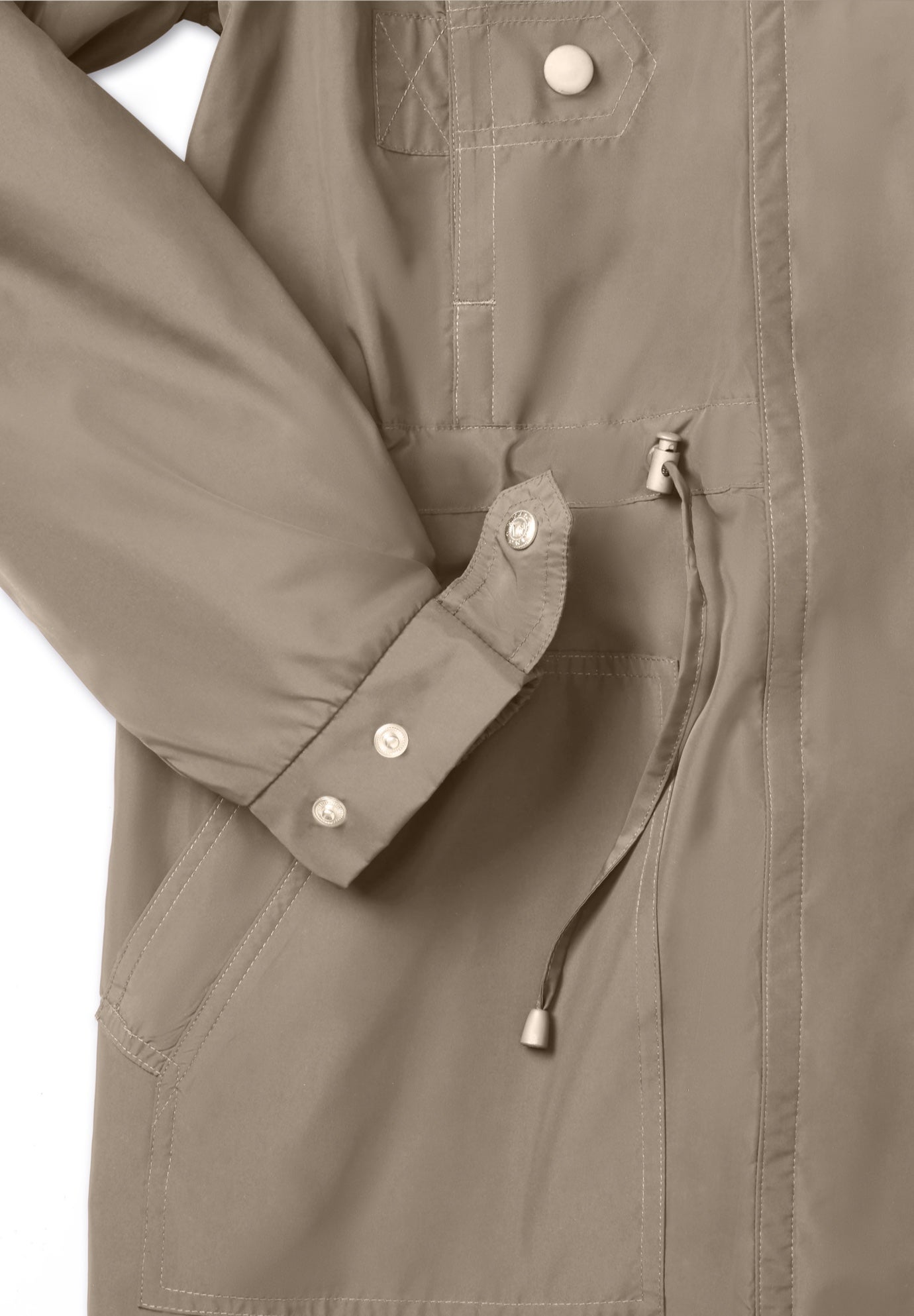 Taslon&reg; Anorak Jacket with Removable Fleece Lining image number 5