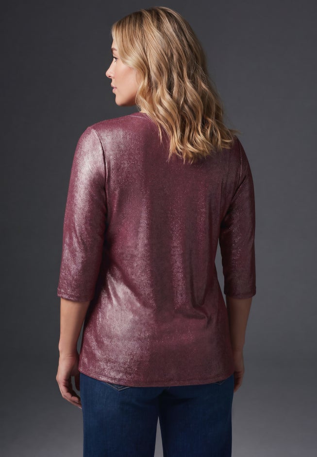 Maren Metallic Tee image number 2