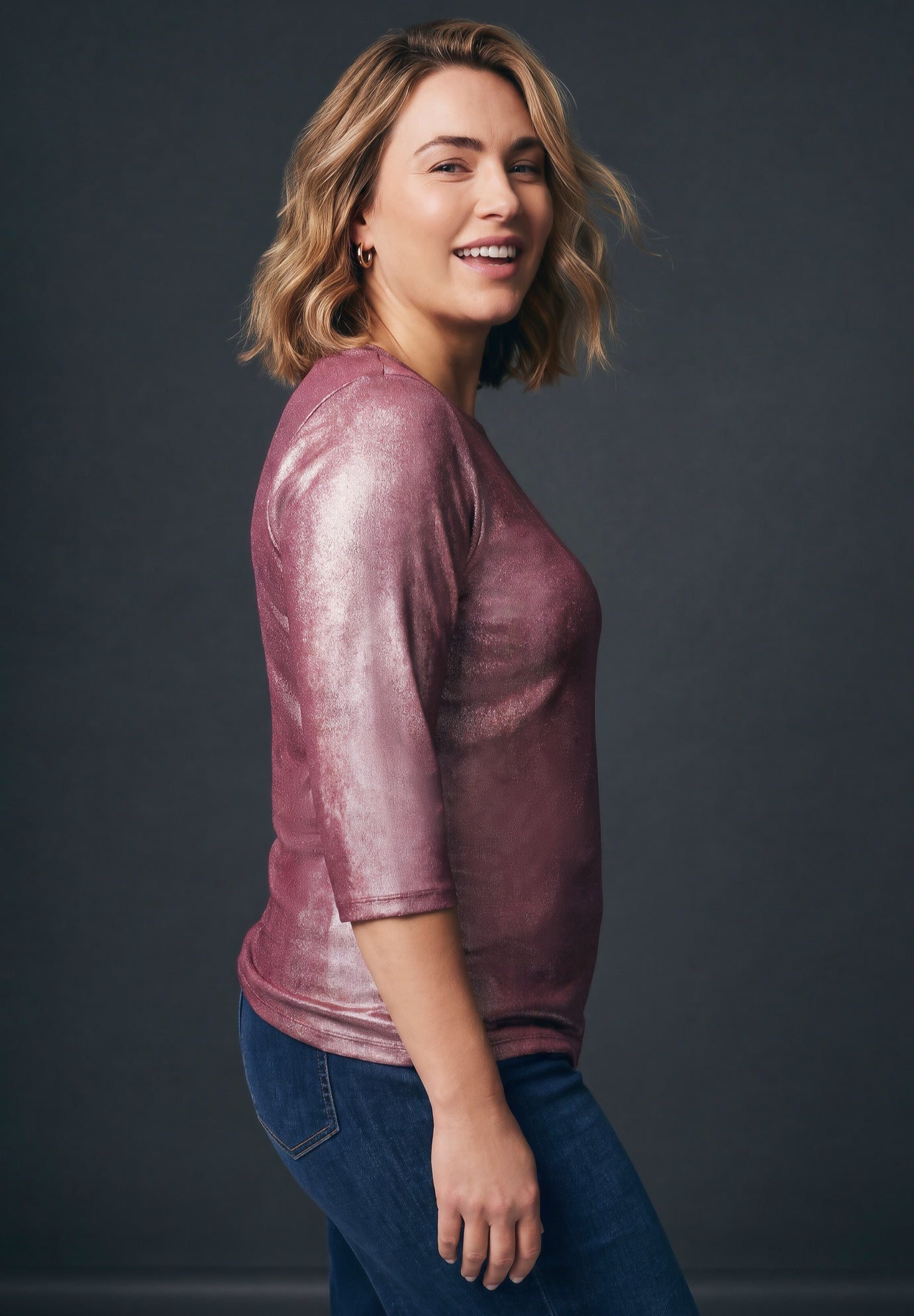 Maren Metallic Tee image number 3
