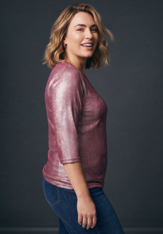 Maren Metallic Tee image number 3