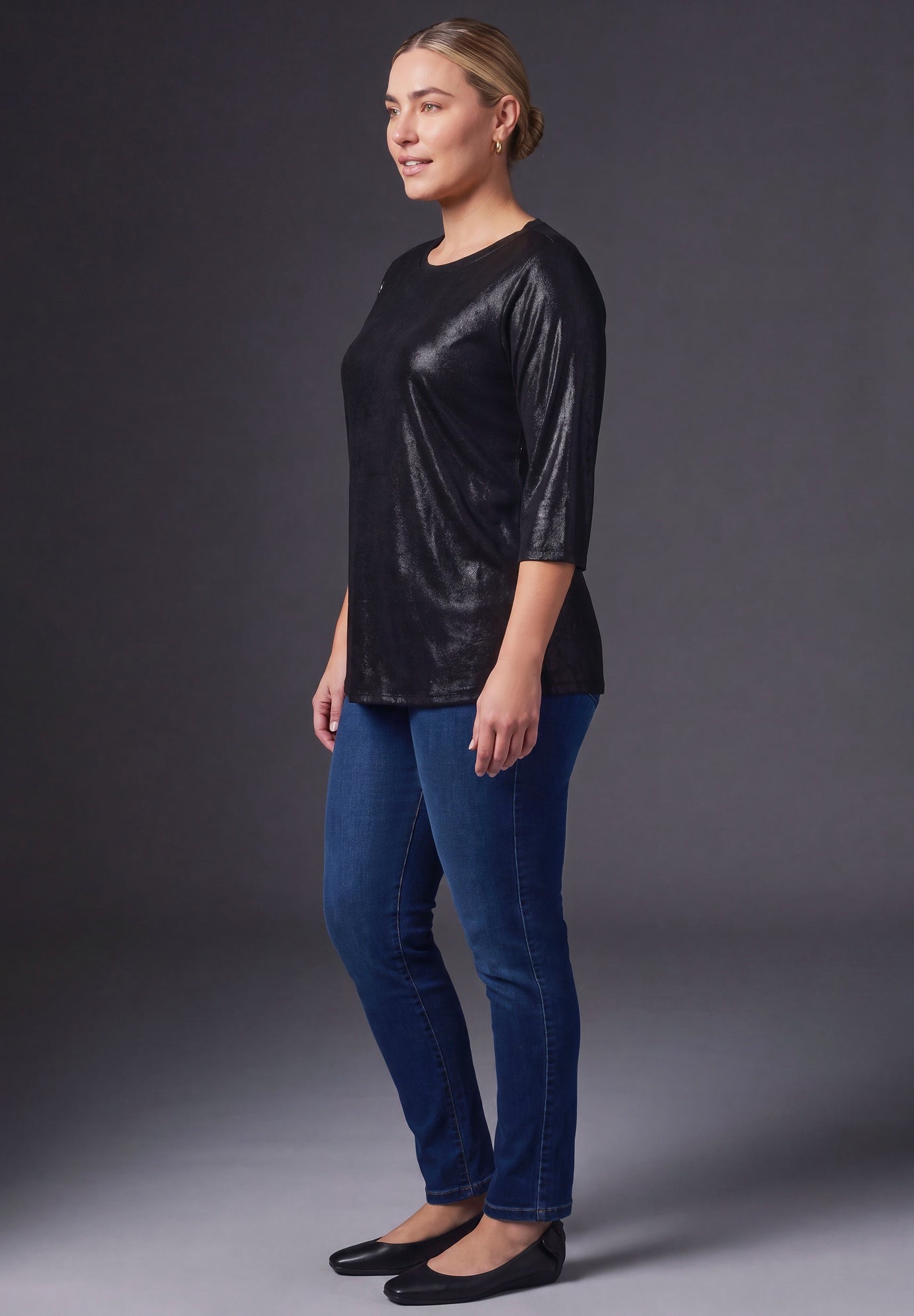 Maren Metallic Tee image number 3
