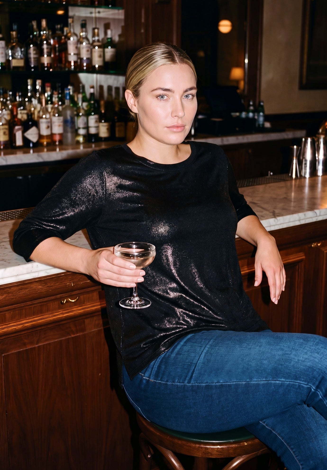 Maren Metallic Tee image number 1