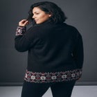 Fairisle Zip Front Cardigan image number 3