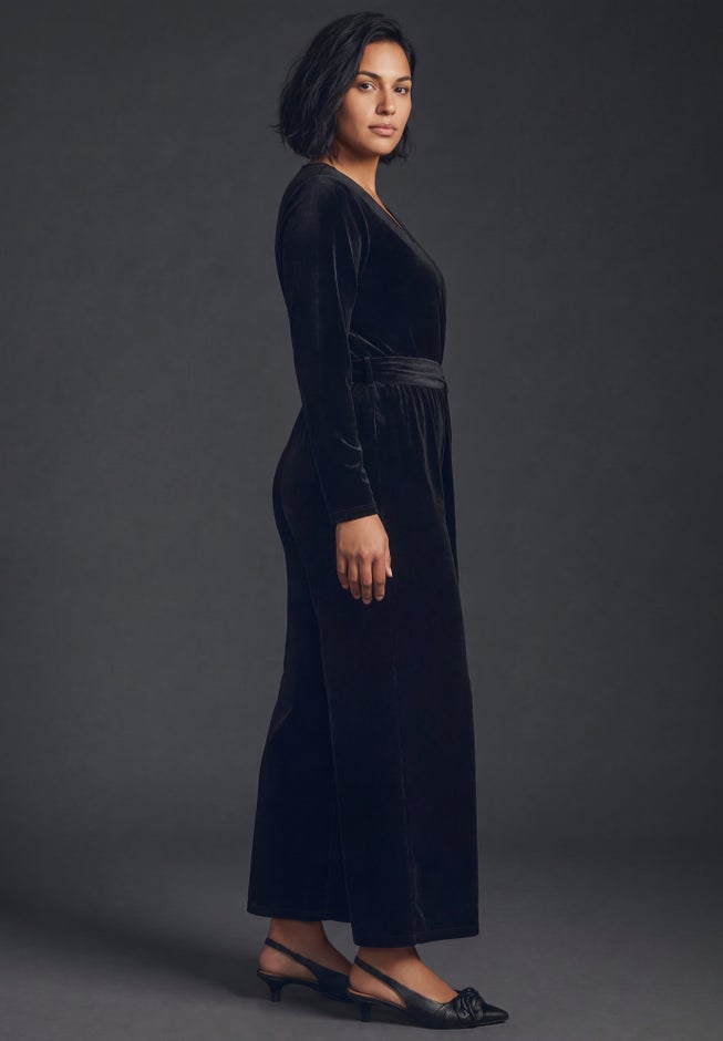 Mirabel Velour Jumpsuit image number 3