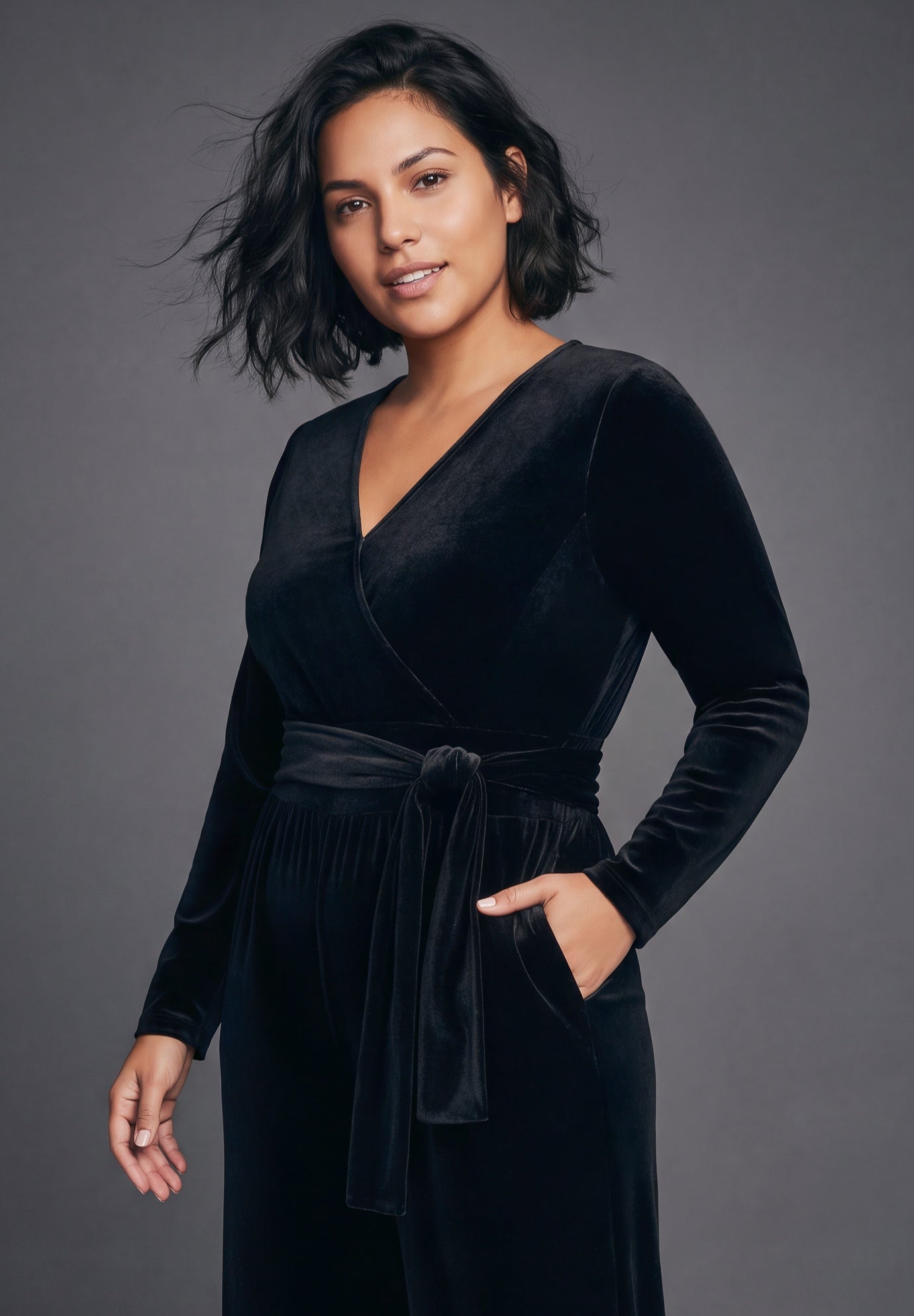 Mirabel Velour Jumpsuit image number 1