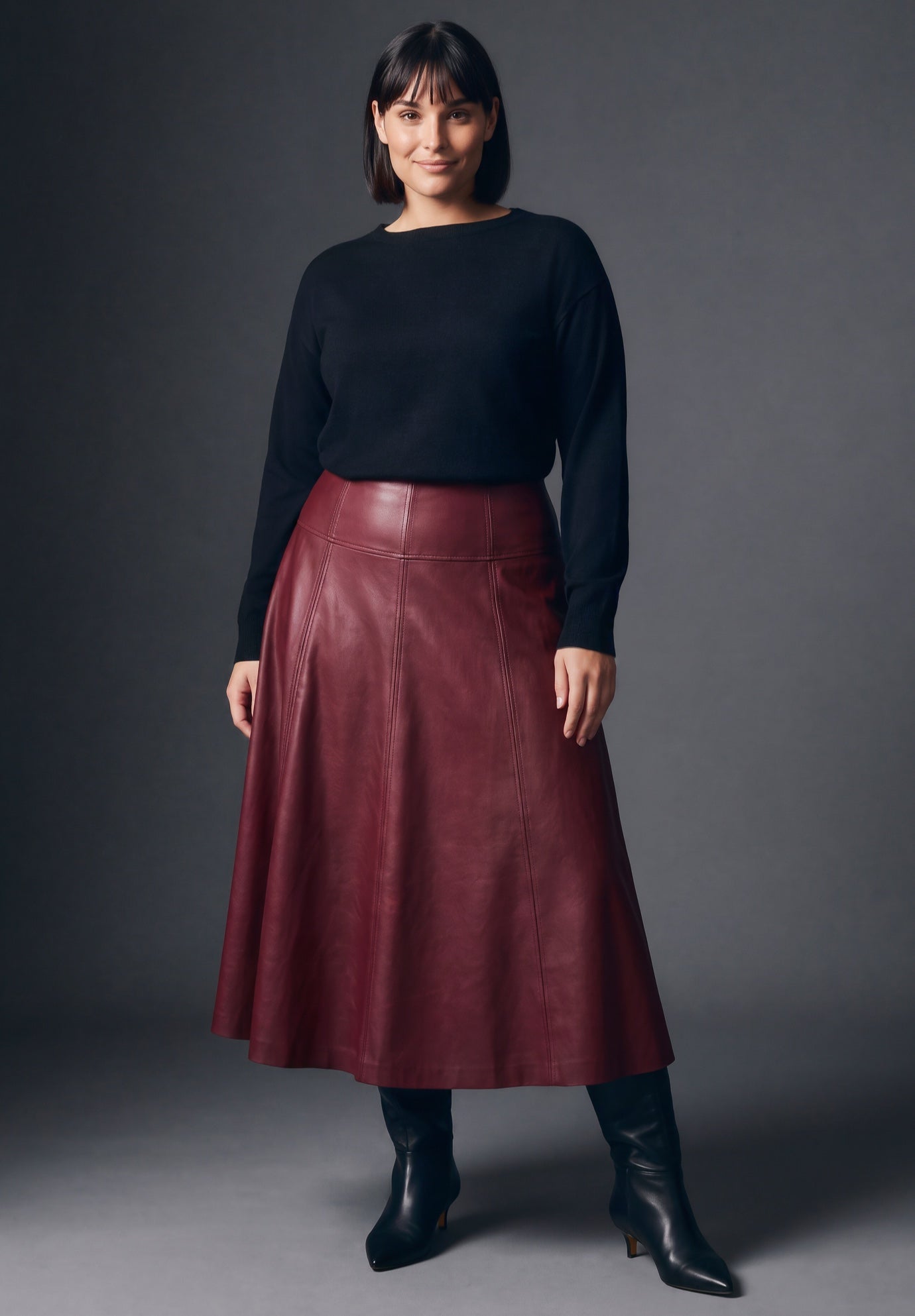 Faux Leather Skirt image number 1