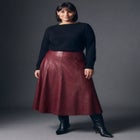 Faux Leather Skirt image number 1