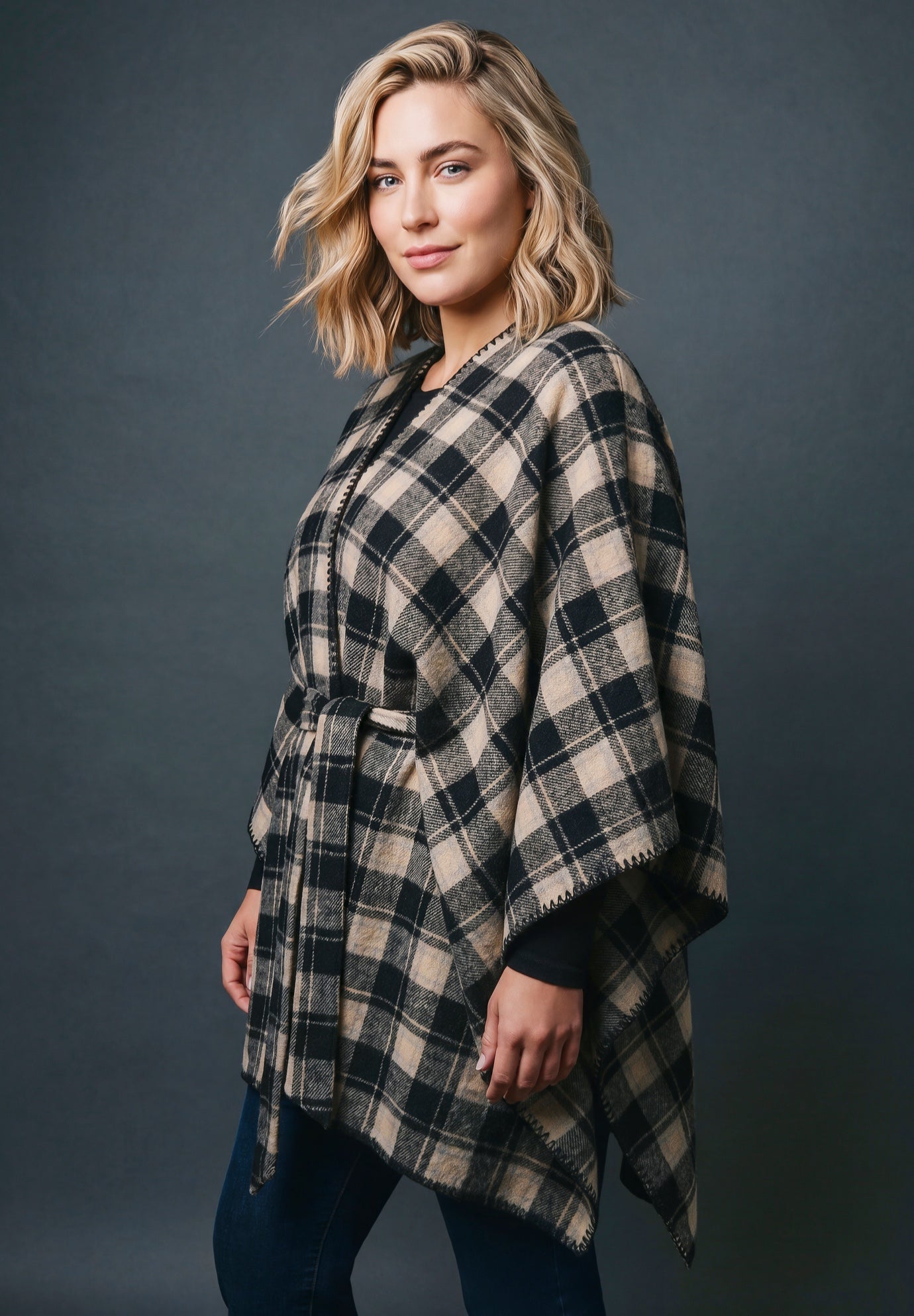 Brooklyn Belted Cape image number 0