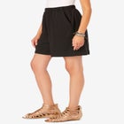 Plus Size Soft Knit Pull-On Short image number null