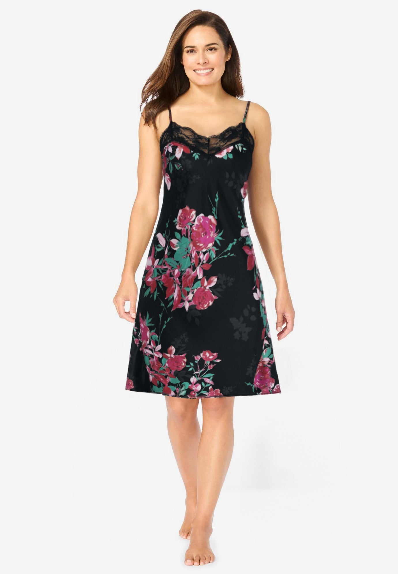 The Luxe Satin Short Peignoir Set image number 1