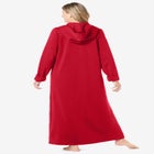 Long Hooded Fleece Sweatshirt Robe image number 1