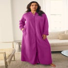 Long Hooded Fleece Sweatshirt Robe image number null