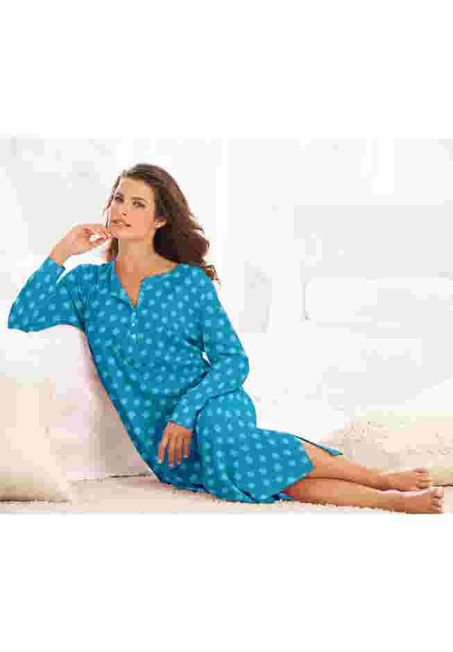 Thermal Henley Nightgown image number 4