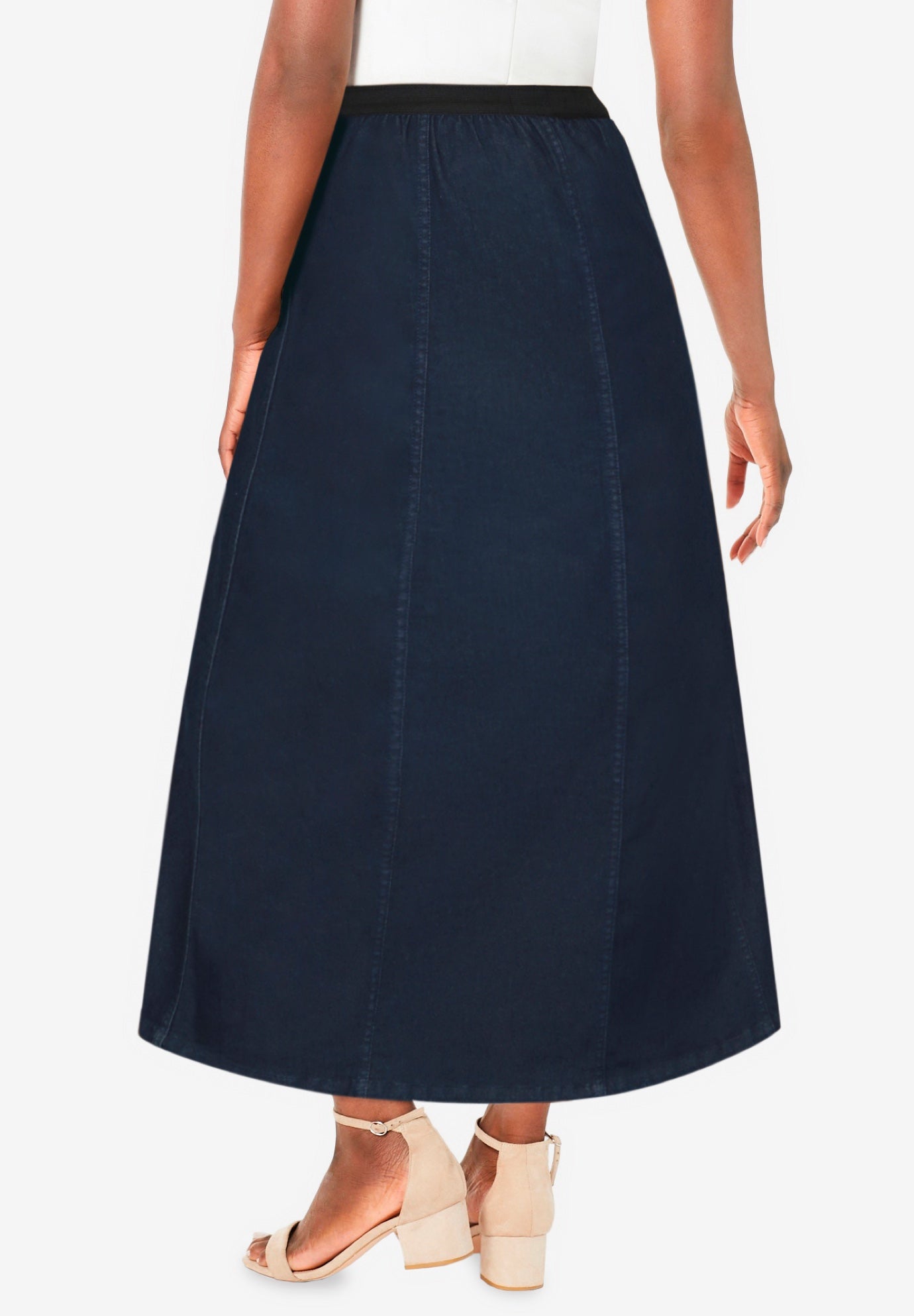 Stretch Denim Jegging Skirt image number 1