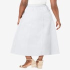 Stretch Denim Jegging Skirt image number null