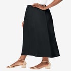 Stretch Denim Jegging Skirt image number null
