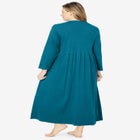 Long Snap-Front Knit Lounger image number 1