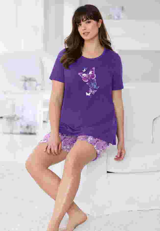Knit PJ Short Set image number 4