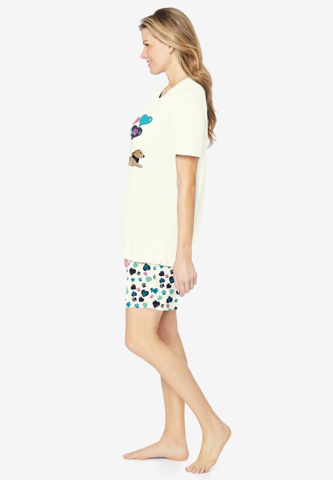 Knit PJ Short Set image number 2