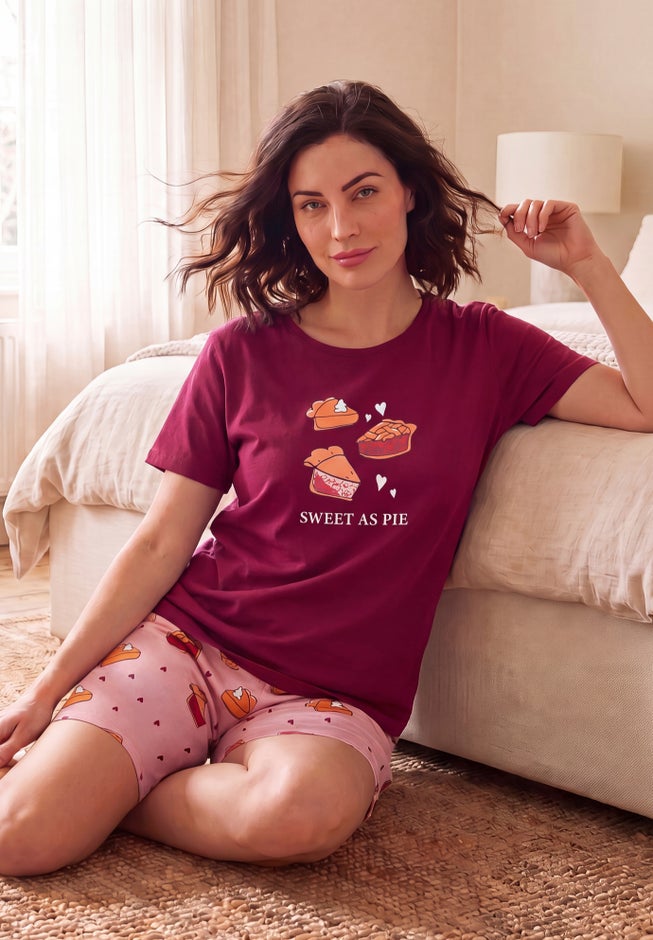 Knit PJ Short Set image number 7