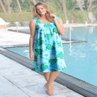 Print Sleeveless Square Neck Lounger image number null