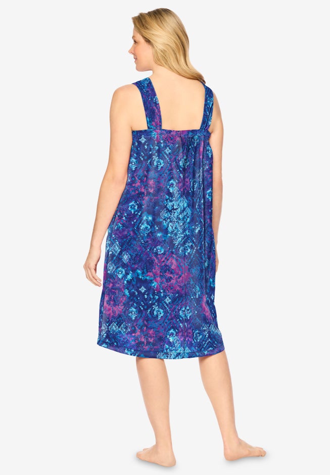 Print Sleeveless Square Neck Lounger image number 1