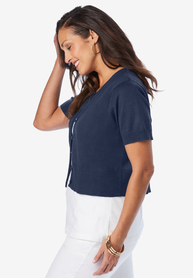 Jewel-Neck Shrug image number 2