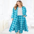 Long Flannel Robe  image number null