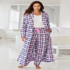 Long Flannel Robe  image number null