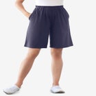 7-Day Straight-Leg Elastic-Waist Stretchy Knit Short image number 0