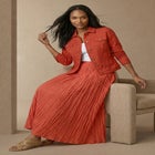 Flowing Crinkled Maxi Skirt image number 0