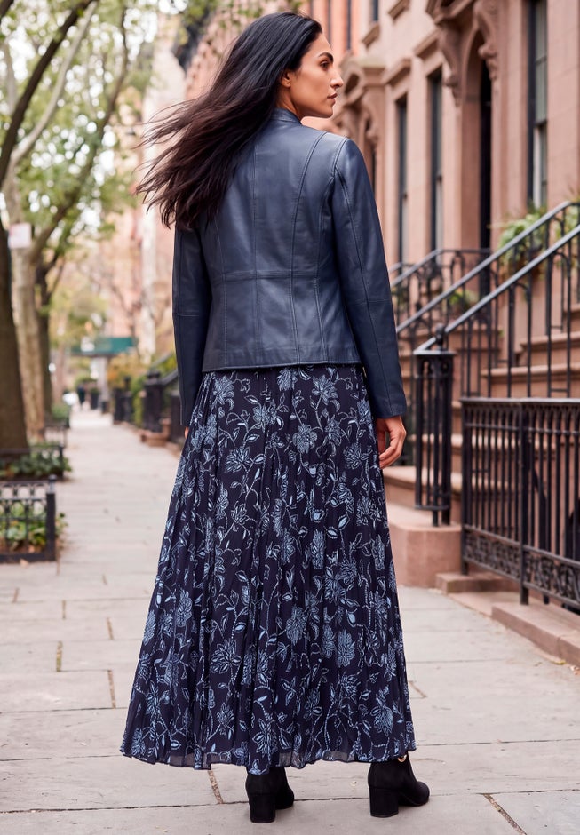 Flowing Crinkled Maxi Skirt image number 1