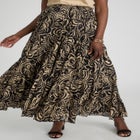 Flowing Crinkled Maxi Skirt image number null