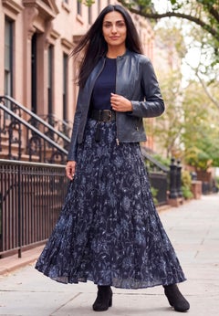 Flowing Crinkled Maxi Skirt
