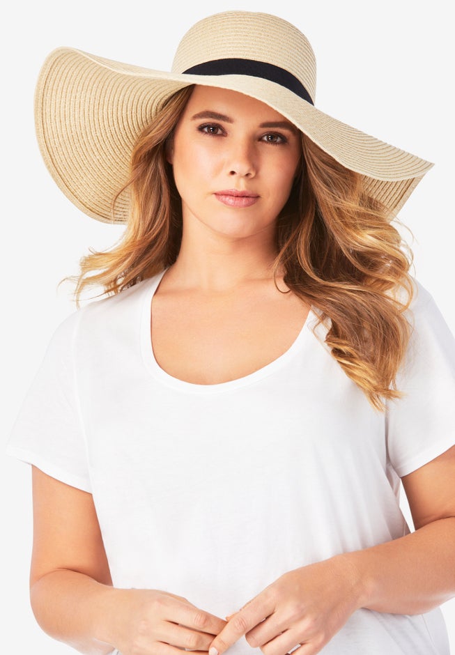 Wide Brim Straw Hat image number null