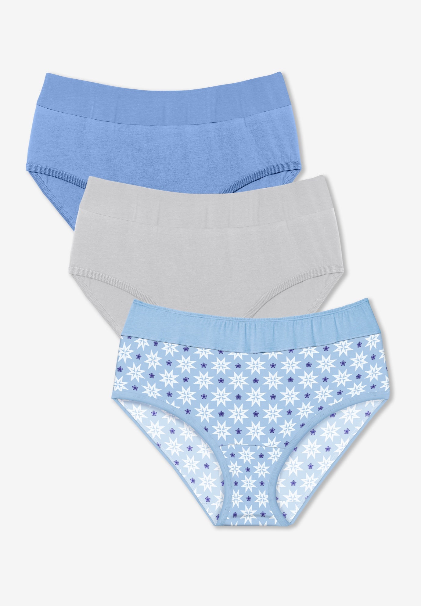 Full Coverage Stretch Cotton Color Block Brief 3-Pack image number 0