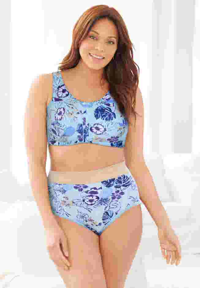 Full Coverage Stretch Cotton Color Block Brief 3-Pack image number 4
