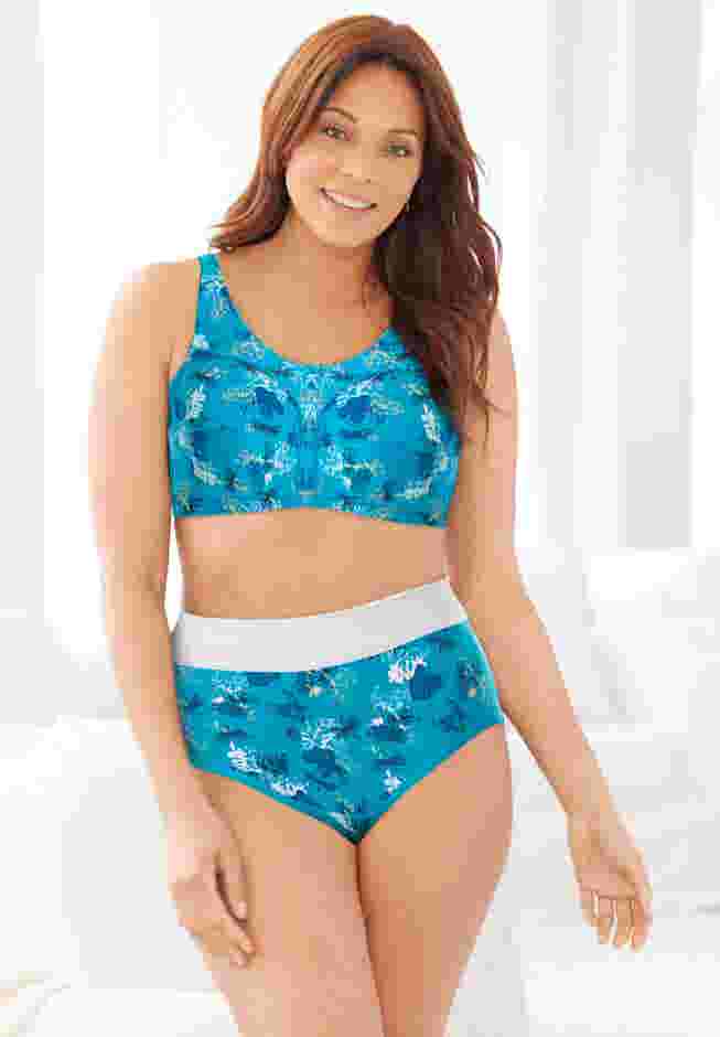Full Coverage Stretch Cotton Color Block Brief 3-Pack image number 7
