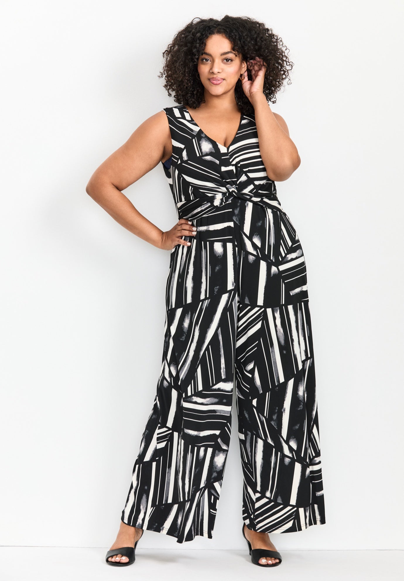 Audrey Twist Front Jumpsuit | Avenue