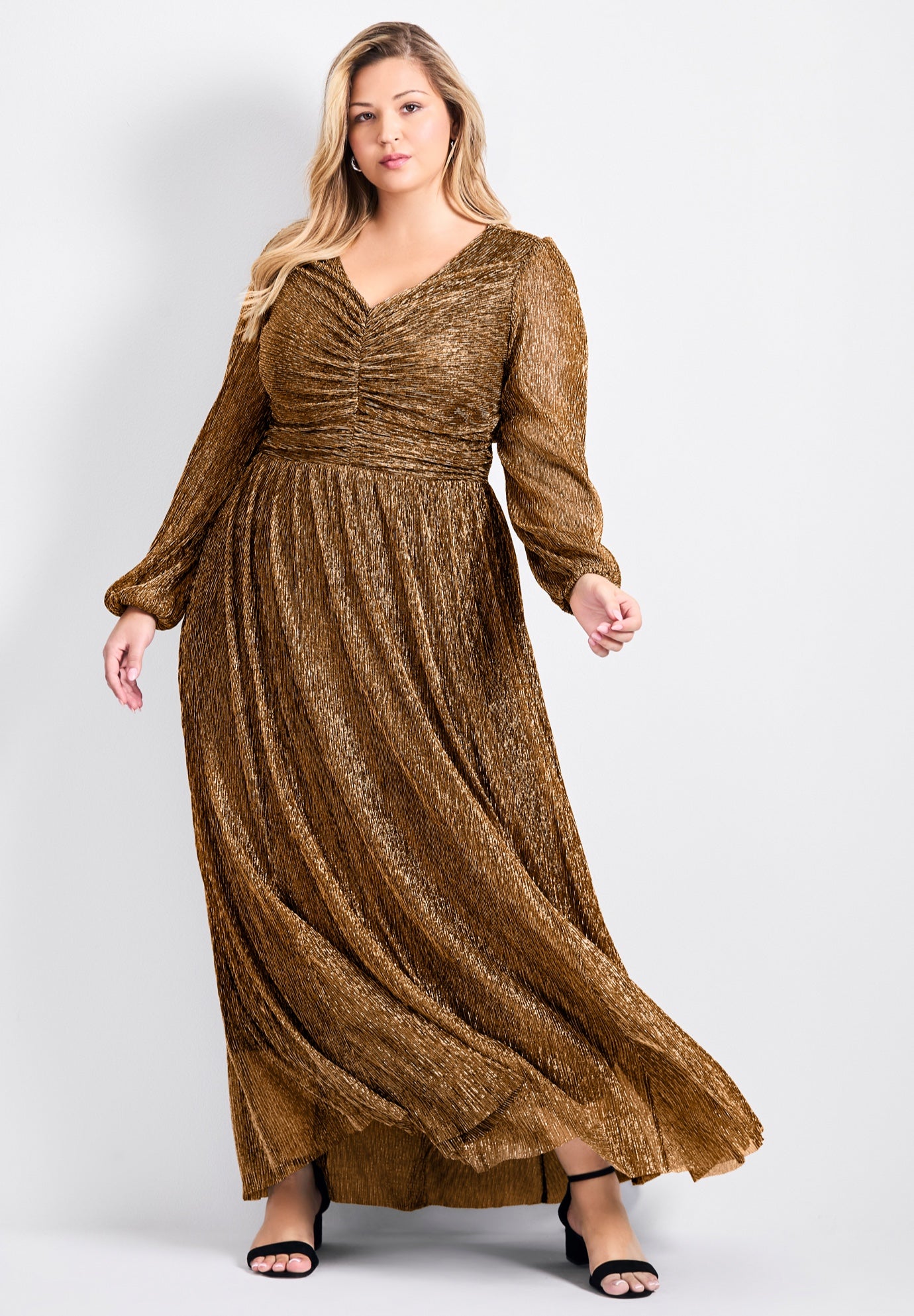 Lucia Plisse Maxi Dress | Avenue