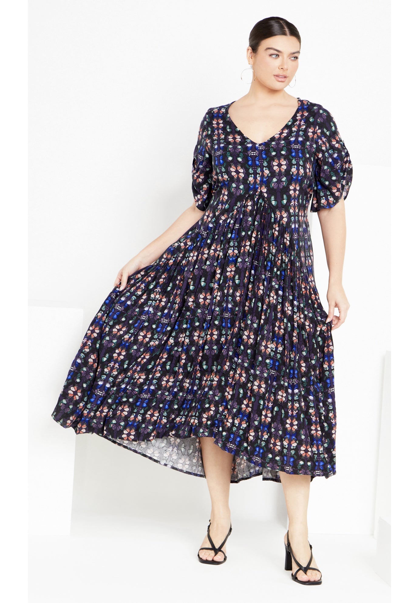 ワンピース VALLO DE NEAR Blossom Dress Navy 0305_32327_mc_6134_00.jpg