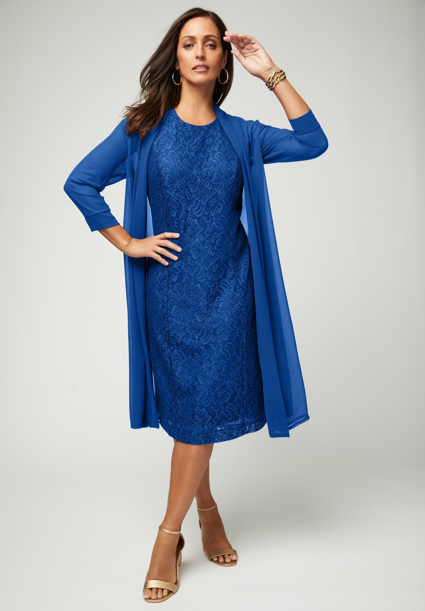 2-Piece Lace Jacket Dress | Avenue
