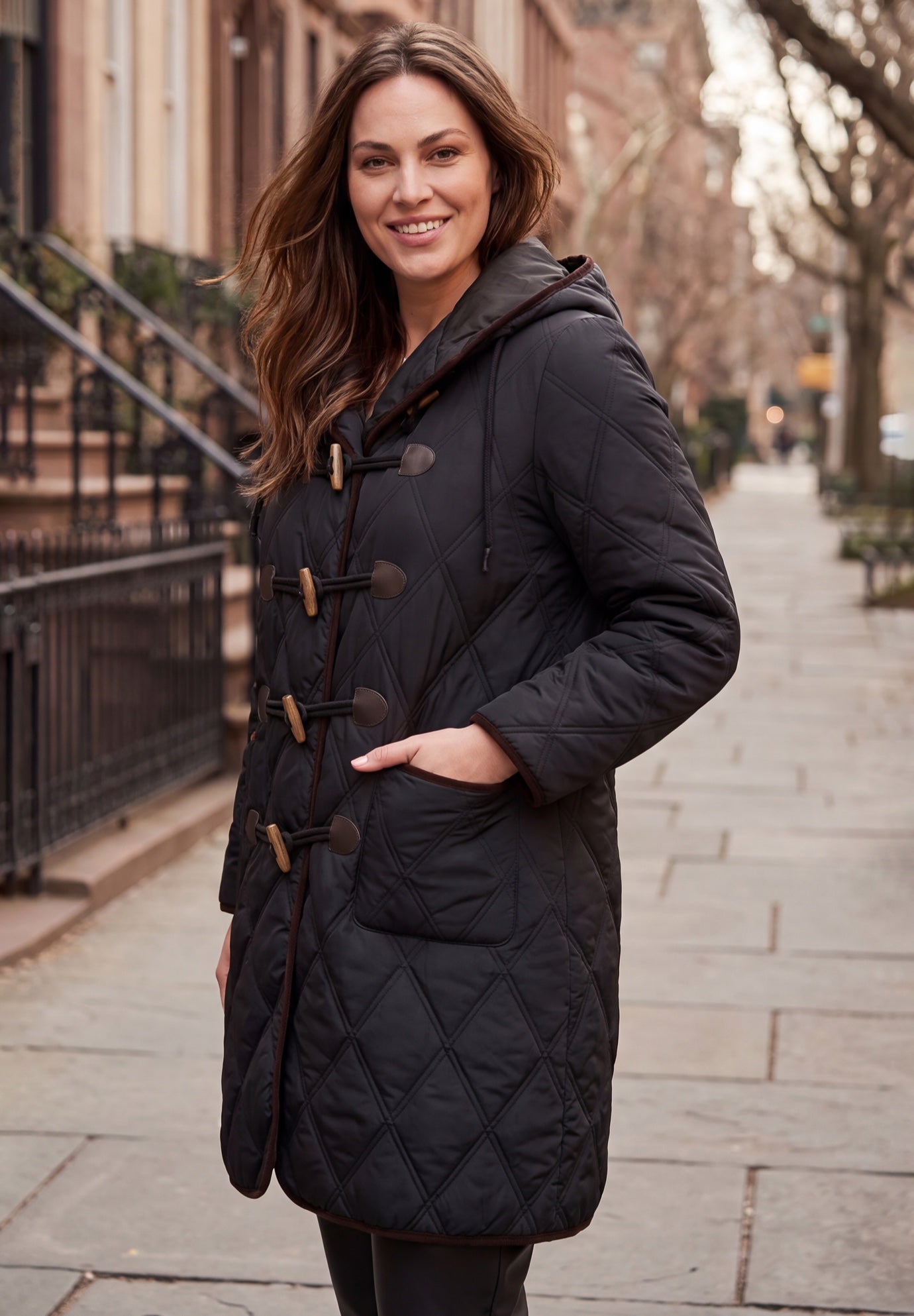 Quilted Toggle Jacket | Avenue