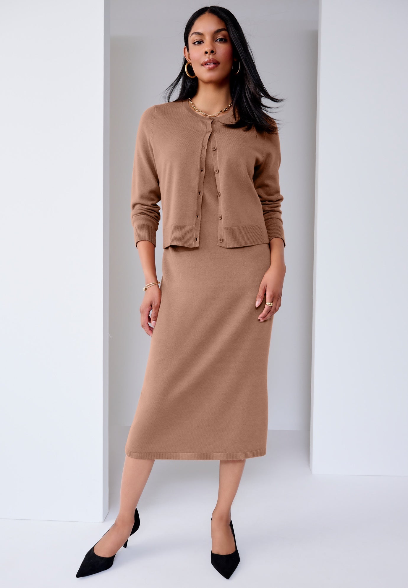 Two Piece Sweater Dress Set Two Piece Sweater Dress Set