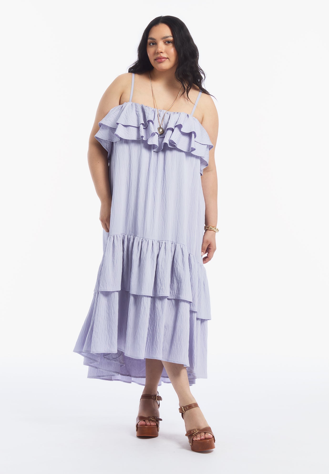 maxi high low hem dress One-Shoulder High-Low Hem Maxi Dress
