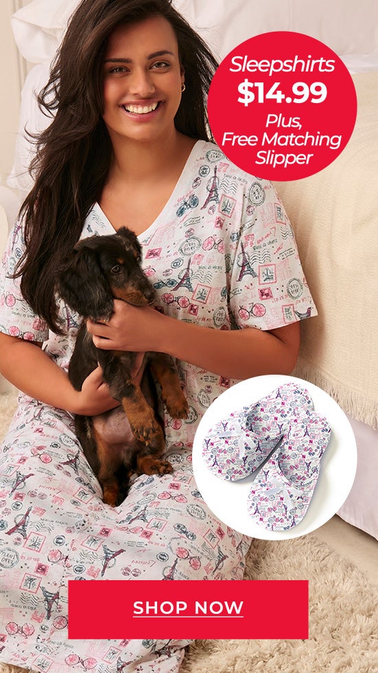 Sleepshirts $14.99 Shop Now